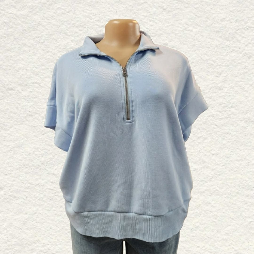 Varley Sky Blue Women's Half-Zip Sweatshirt